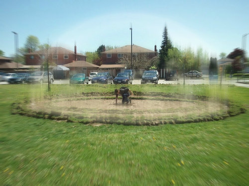 学校の花壇でやってみた14