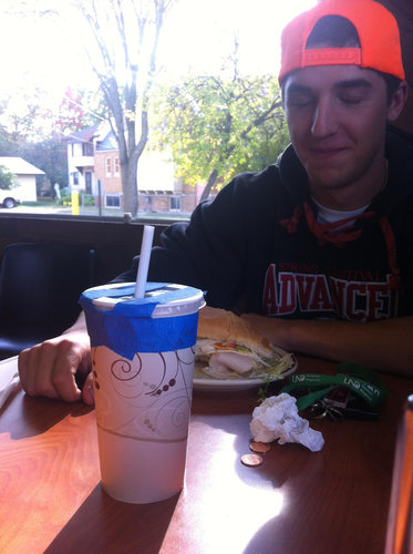 ドリンクをこぼしたら01