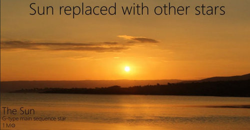 夕日を太陽以外の恒星にしたら01