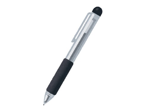 会社のロゴのついたペンを注文