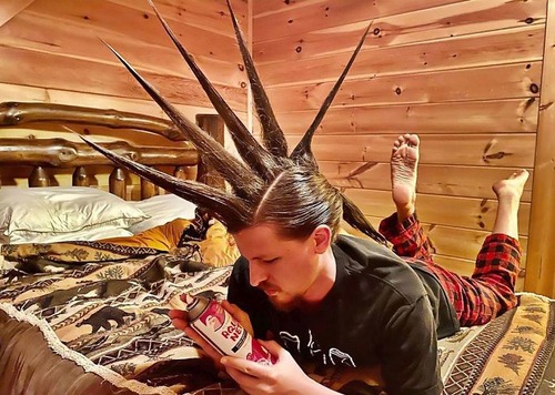 長髪な彼氏のヘアスタイルを魔改造02