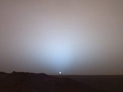 火星から見た日没の写真が話題に01