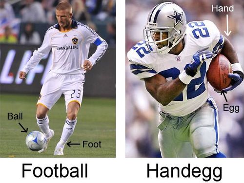 アメフトとサッカーとフットボール01