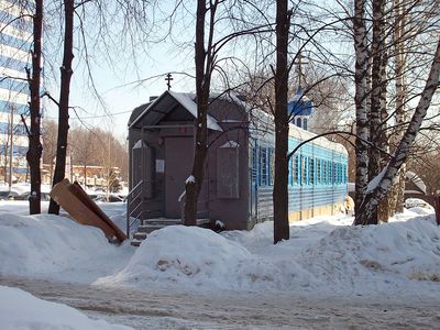 ロシアの列車の教会01