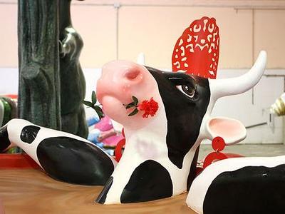 スペインの面白牛彫刻17