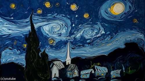 水面に描くゴッホ06