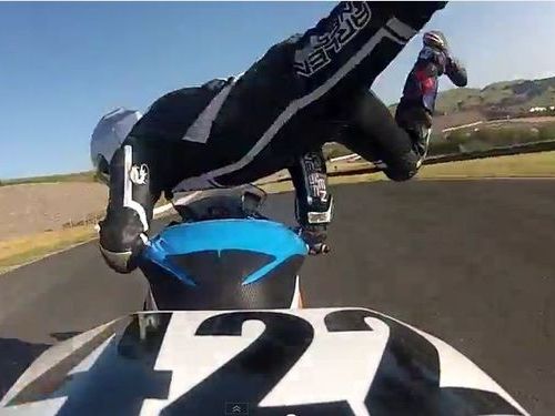 バイクで事故寸前も復帰