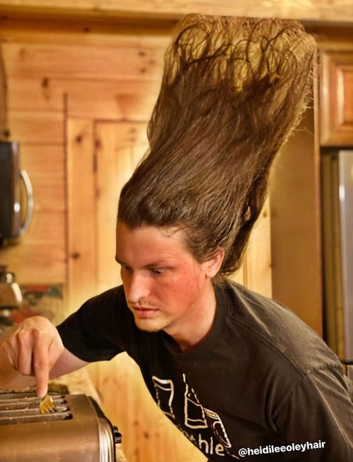 長髪な彼氏のヘアスタイルを魔改造07