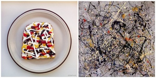 名画をトーストで再現04