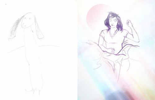 子供の絵をリアルに04