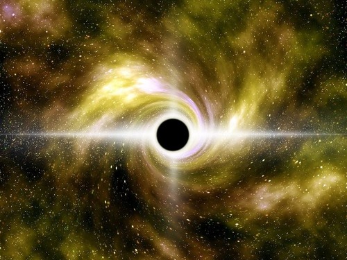 ベッドにブラックホール