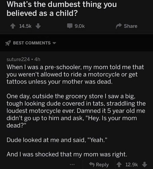 「子供の頃に信じていた最もバカなことって何?」みんなが驚いた衝撃のエピソード01