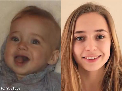 女の子の成長を収めたタイムラプス00