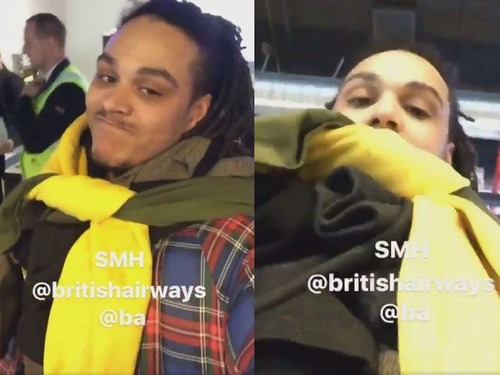 預け入れ荷物を減らすために服を10枚重ねした男01