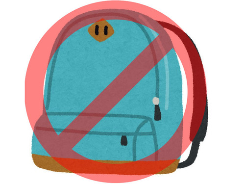 リュックサックが禁止になった海外の学校