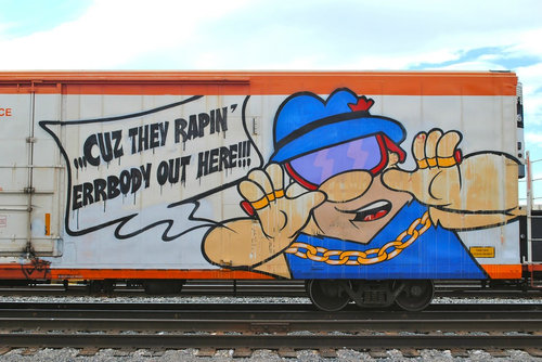 電車で見た最高の落書き09