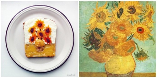 名画をトーストで再現09