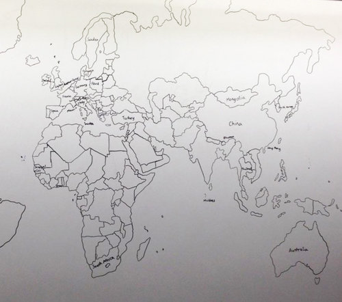 自閉症の少年による記憶だけで描いた世界地図03
