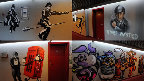 ロシアのホテルに初音ミク08