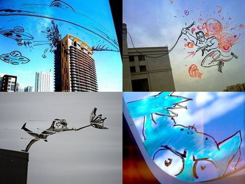 窓ガラスに落書き00