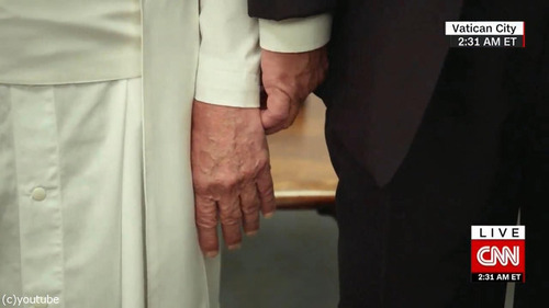 ローマ法王とトランプ大統領02