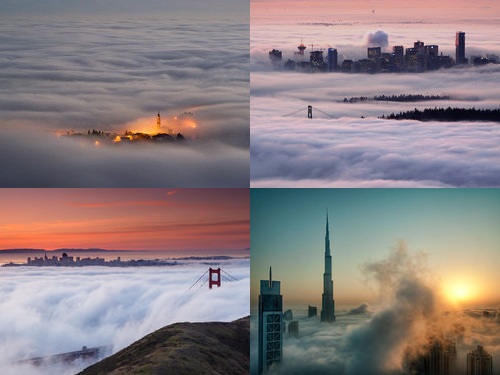 雲に覆われた都市00