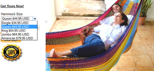 アメリカンサイズのハンモック02