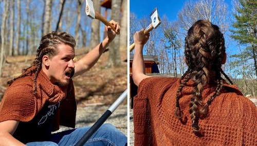 長髪な彼氏のヘアスタイルを魔改造01