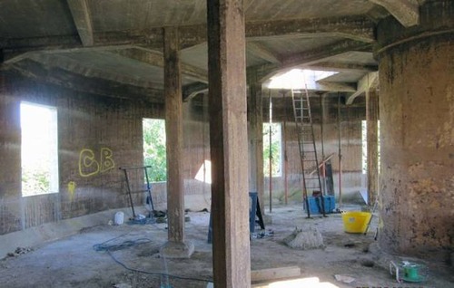 給水塔を自宅にリフォーム04