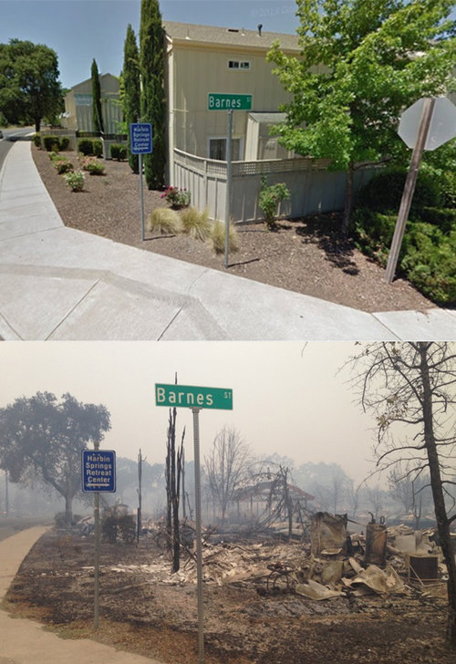 カリフォルニアの火事01