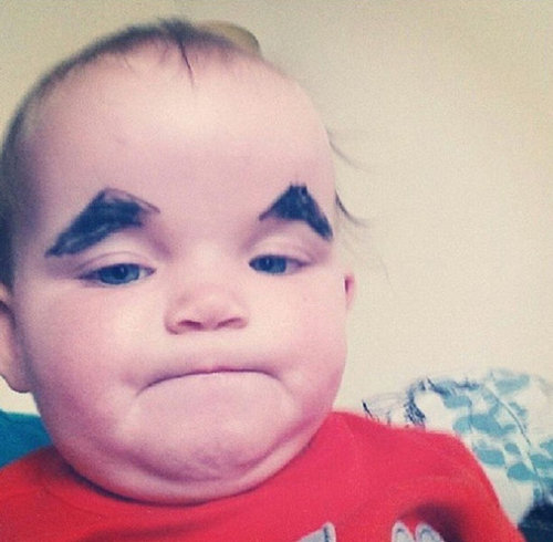 赤ちゃんに眉毛07