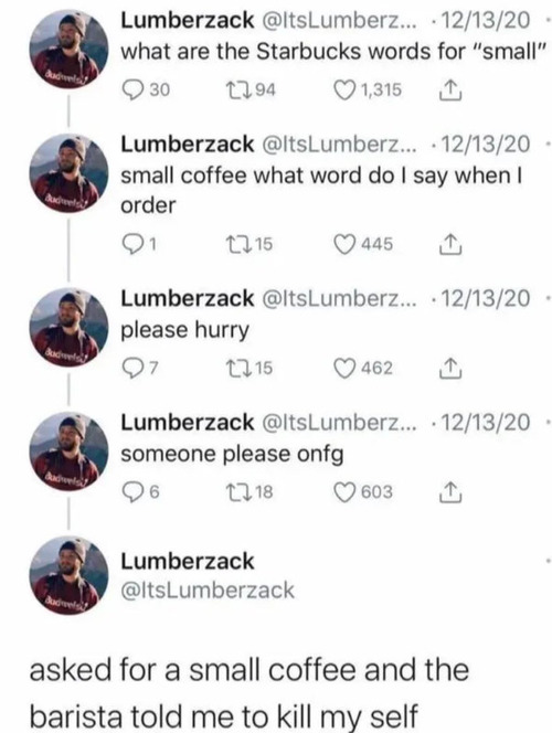 スタバの列に並んだ男性「誰かスモールサイズを何て呼ぶか、今すぐ教えて!」SNSで聞くも間に合わず…01