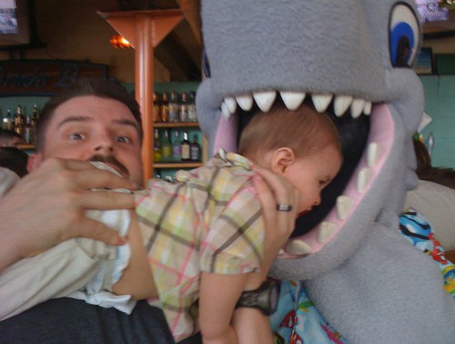 娘の狼コスプレに合わせた04