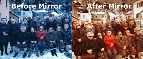 ミラー反射で天気にする村08