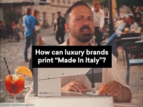 「イタリア製はブランド価値が高いけど…」恐るべき秘密を語り出す男性