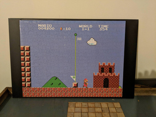 スーパーマリオのジグソーパズルを途中で挫折08