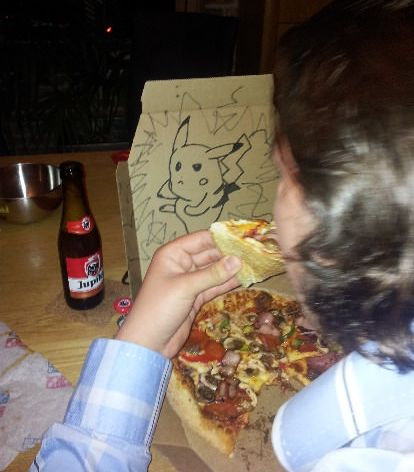 ピザのデリバリーの絵02