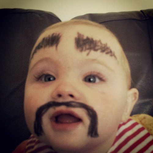 赤ちゃんに眉毛38