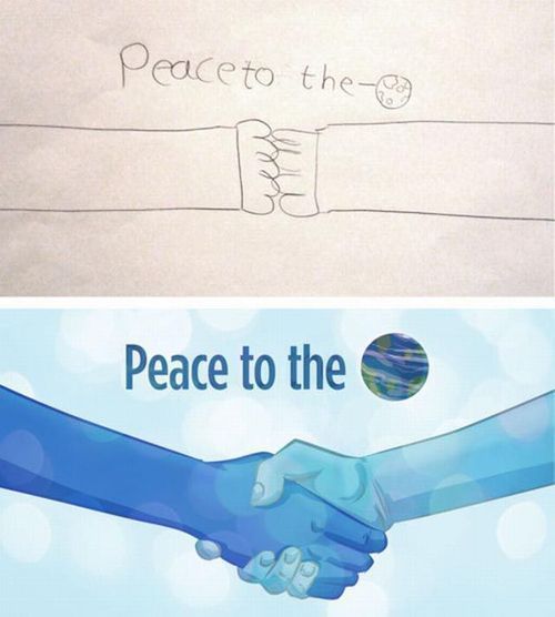 子供の絵をリアルに18