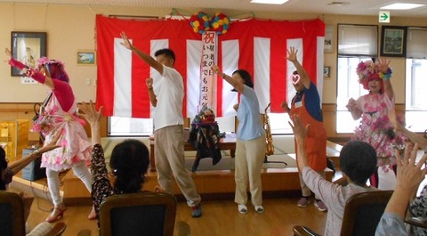 20190914敬老会,みんなで体操