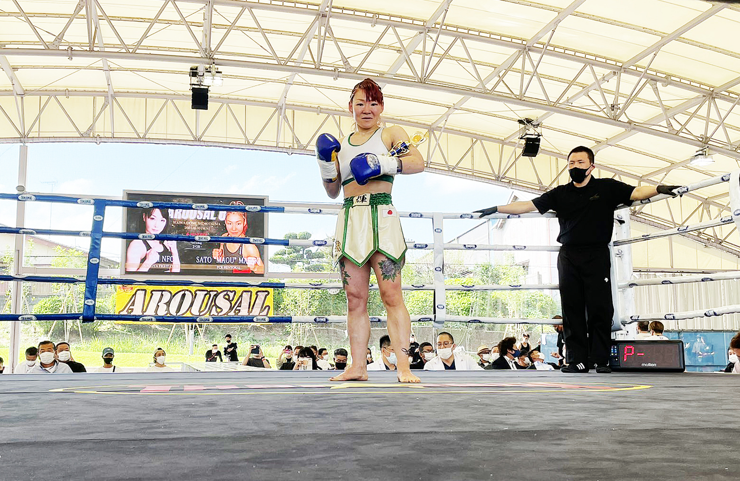 ベテラン佐藤 魔王 応紀がtko勝利 ねこ太が勝利 試合結果 ミネルヴァ公式戦2試合 エミnfcvs佐藤 魔王 応紀 Azuvsねこ太が決定 10 10 Innovation認定 Danger Gym主催 Arousal Lady Go