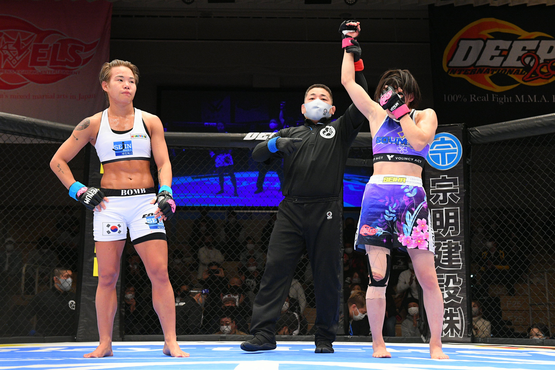 写真アップ！伊澤星花が勝利！【試合結果】デビューから僅か8カ月でDEEP JEWELSストロー級王者になった伊澤星花が49kg契約で強豪 パク・シウを迎え撃つ！☆10.23 DEEP 104 IMPACT : Lady Go！