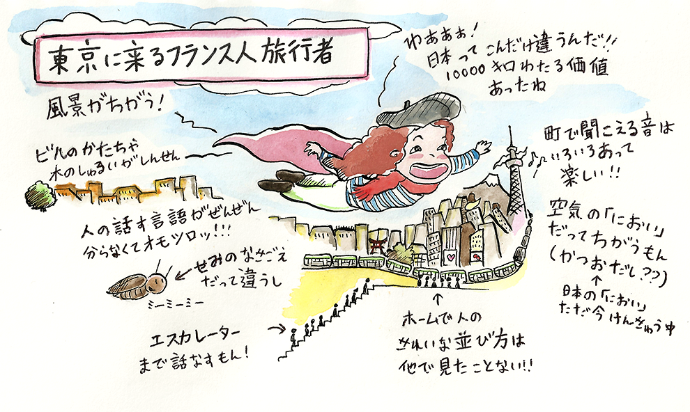外国人イラストレーター フランス人女子が見たニッポン 外国人イラストレーター フランス人女子が見たニッポン