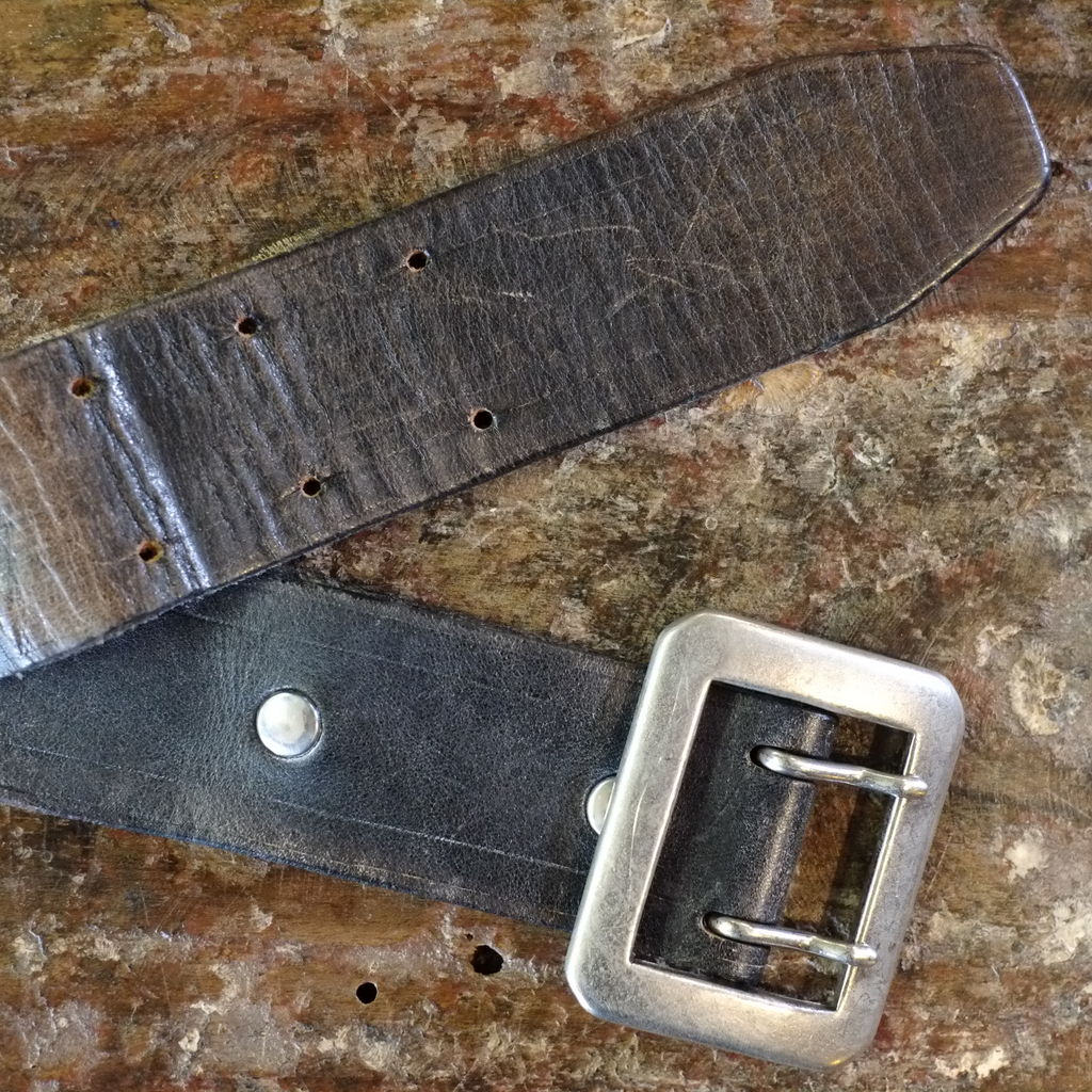 Cowhide leather belt