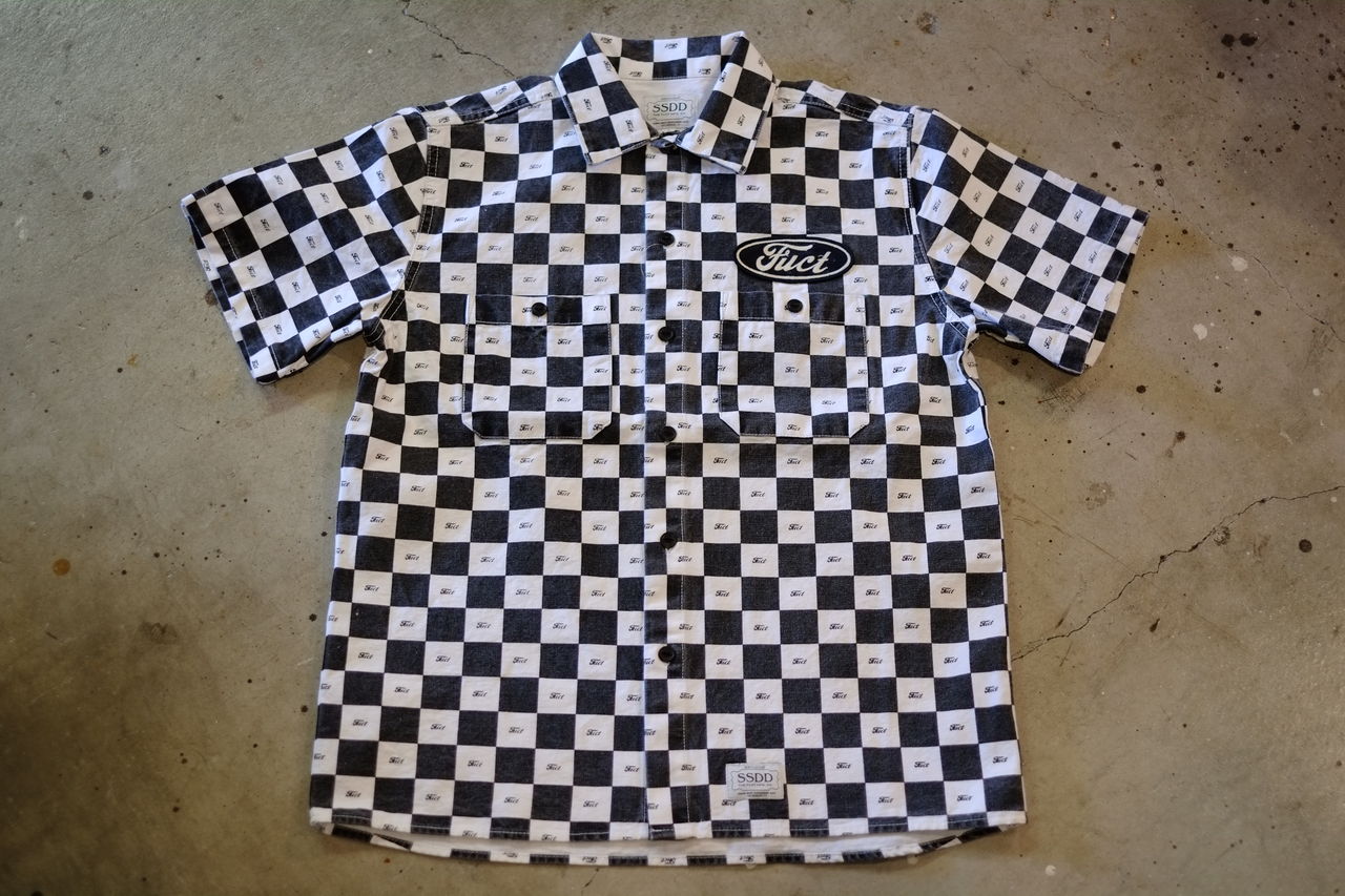 ファイアーストーン チェッカーフラッグシャツ 60s超希少ビンテージ