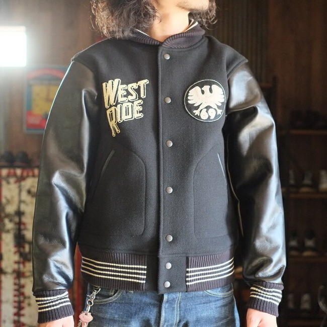 WEST RIDE ウエストライド 袖レザー ファラオジャケット