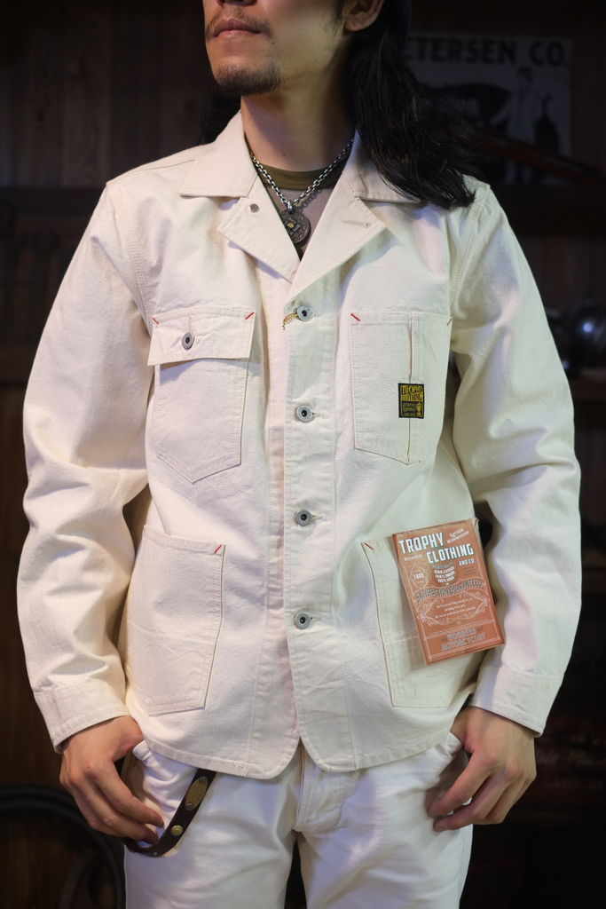 Trophy Clothing カバーオール 38サイズ ホワイト Trophy Clothing カバーオール 38サイズ ホワイト Trophy Clothing