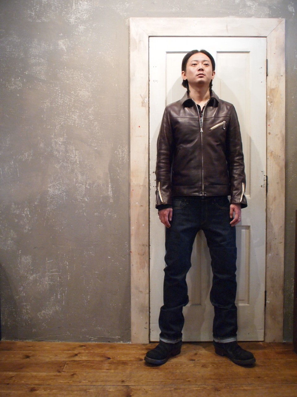 LOST CONTROL / Horsehide Leather JKT : Laid Back Taylor/レイド