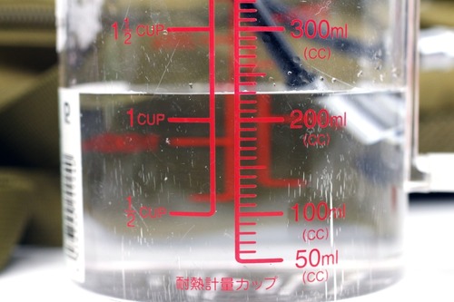 PMW制御50％で1分間230ml
