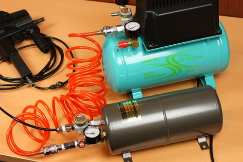 エアコンプレッサーを使った外部ソース